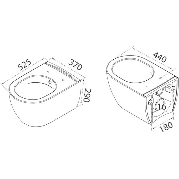 Унитаз подвесной безободковый Boheme Bianca 963-SET-W с тонкой крышкой микролифт, белый глянцевый - фото 4