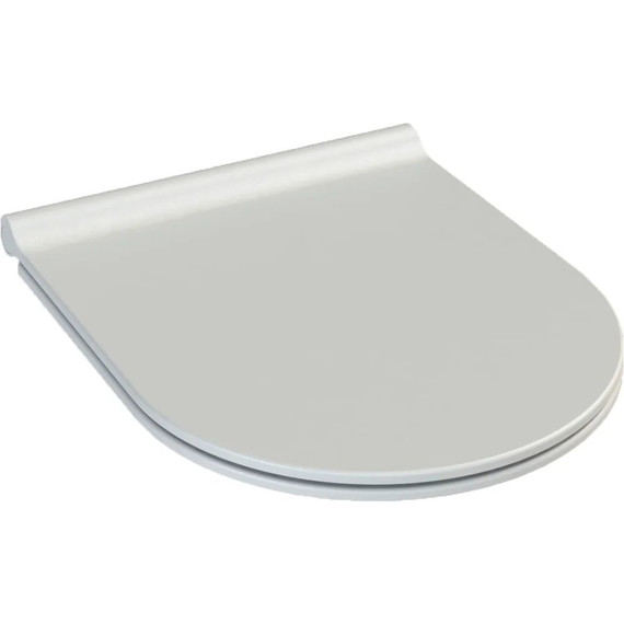 Унитаз подвесной безободковый Boheme Bianca 963-SET-MW с тонкой крышкой микролифт, белый матовый - фото 4