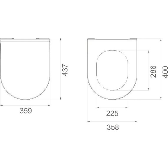Унитаз подвесной безободковый Boheme Bianca 963-SET-MW с тонкой крышкой микролифт, белый матовый - фото 6