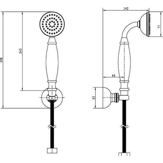 Душевой гарнитур Boheme Medici 407, бронза - фото 2