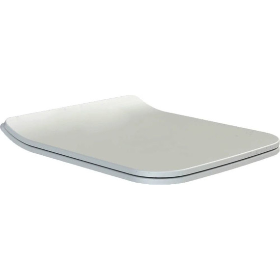 Унитаз подвесной безободковый Boheme Mirage с тонкой крышкой микролифт, белый глянцевый - фото 4