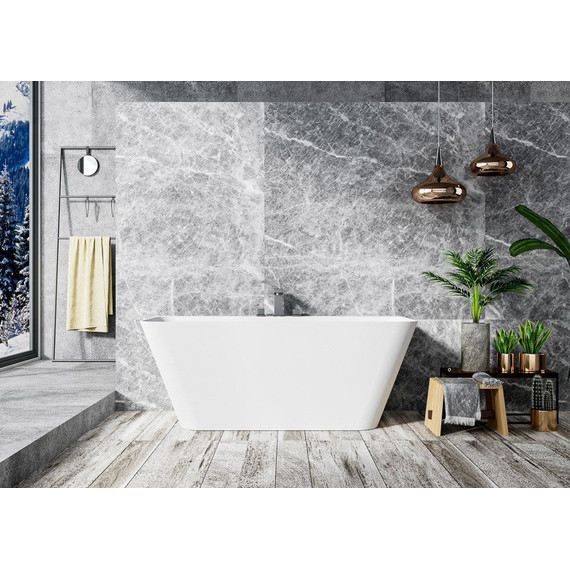 Ванна отдельностоящая Cezares Liner 170x80 см CZR-LINER-170-80-60-SSB, белый матовый - фото 5