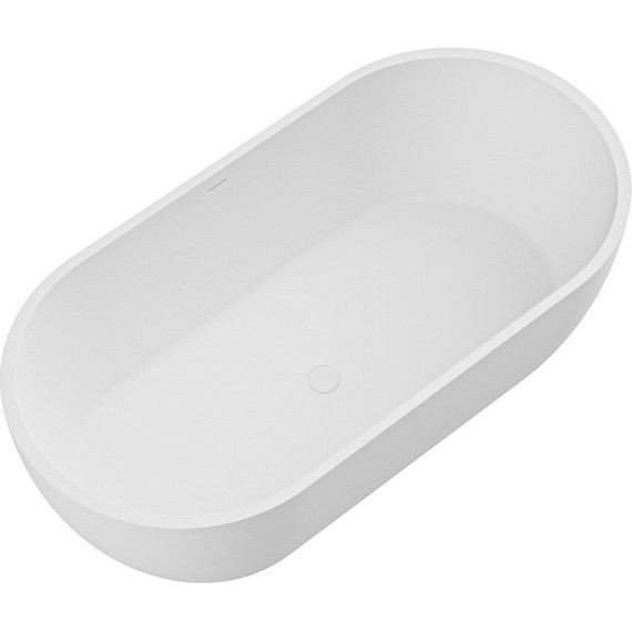 Ванна отдельностоящая Cezares Stylus 160x80 см CZR-STYLUS-160-80-54-SSB, белый матовый - фото 3