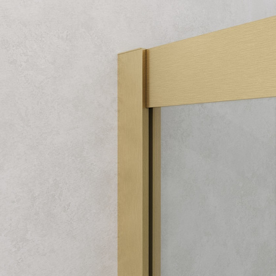 Душевое ограждение 90x120 см Cezares Relax-304-RH-2-120/90-C-BORO, золото/прозрачное - фото 5