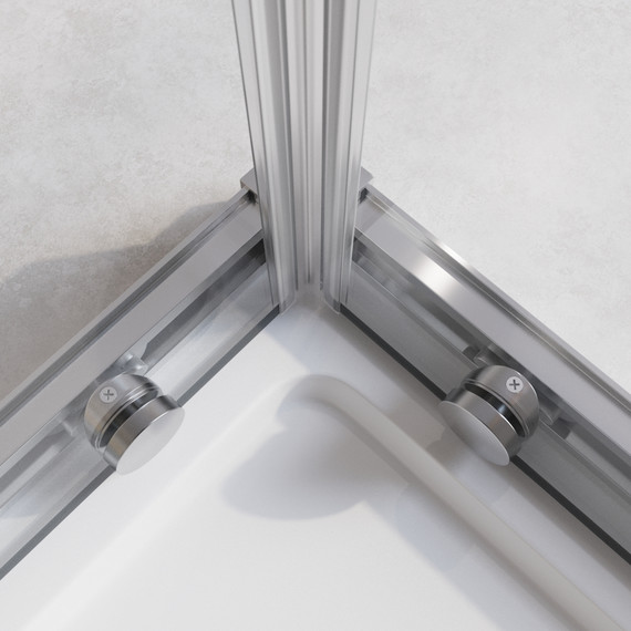 Душевое ограждение 90x90 см Cezares Relax-304-A-2-90-C-CR, хром/прозрачное - фото 3