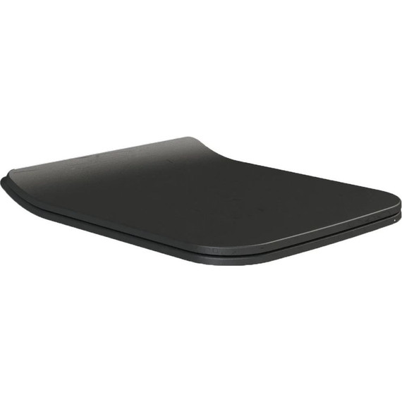 Унитаз подвесной безободковый Boheme Zen 967-B с тонкой крышкой микролифт, чёрный матовый, Цвет производителя: чёрный матовый - фото 2