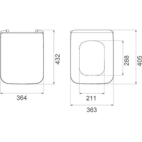 Унитаз подвесной безободковый Boheme Zen 967-B с тонкой крышкой микролифт, чёрный матовый, Цвет производителя: чёрный матовый - фото 4