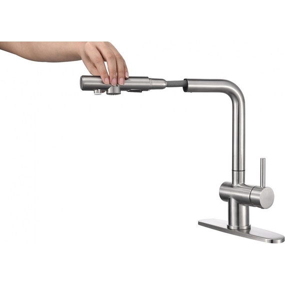 Смеситель для кухни Emar ЕСВ 7020, сатин - фото 2