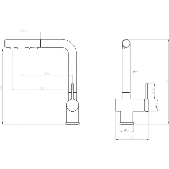 Смеситель для кухни Emar ЕСВ 7020, сатин - фото 3