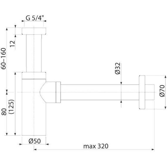 Сифон для умывальника Boheme 609-B, чёрный матовый, Цвет производителя: чёрный матовый - фото 2