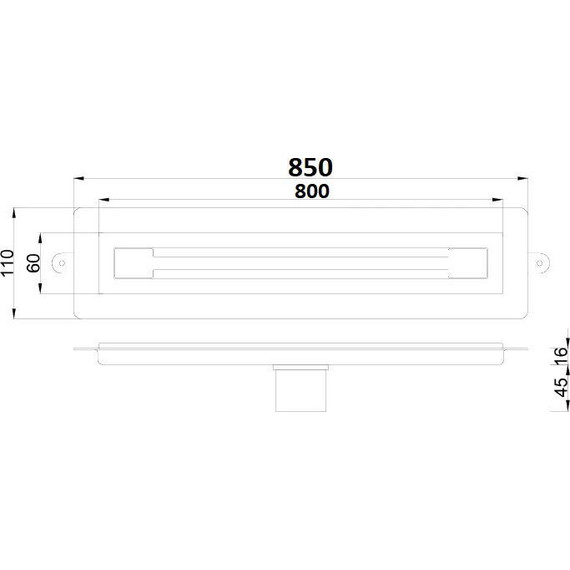 Трап Boheme Premium Trendy 80 см 983-80-CR, chrome, Цвет производителя: chrome - фото 6