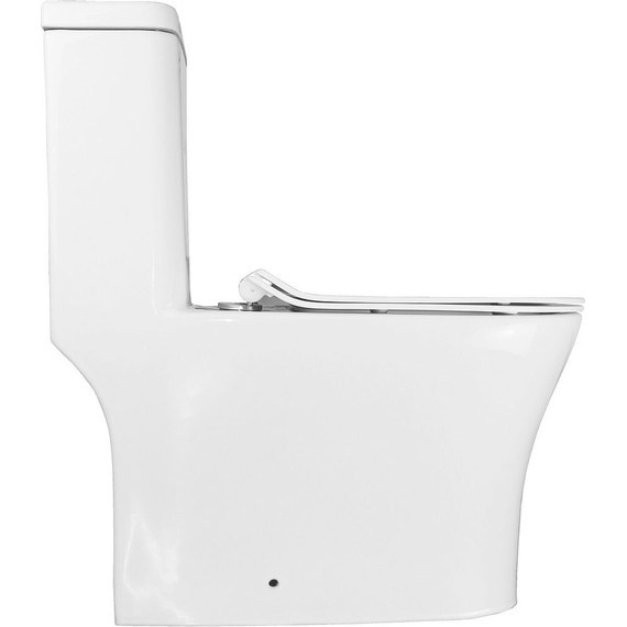 Унитаз-моноблок безободковый Azario Safi AZ-0852 с тонкой крышкой микролифт - фото 13