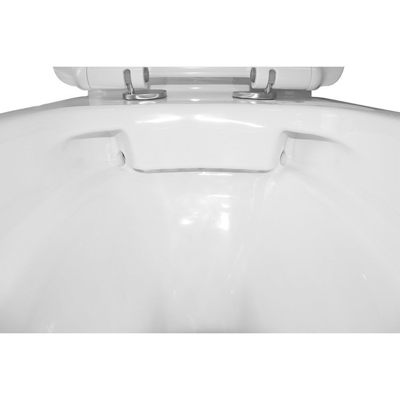 Унитаз-моноблок безободковый Azario Safi AZ-0852 с тонкой крышкой микролифт - фото 5