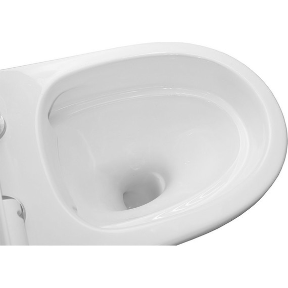 Унитаз-моноблок безободковый Azario Safi AZ-0852 с тонкой крышкой микролифт - фото 8