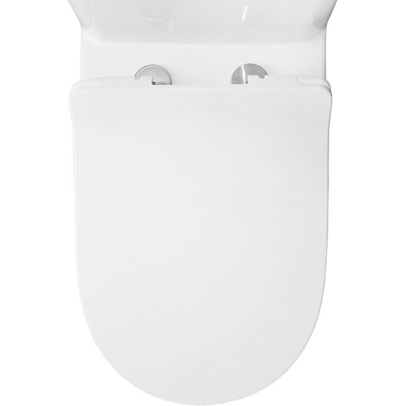 Унитаз-моноблок безободковый Azario Safi AZ-0852 с тонкой крышкой микролифт - фото 9