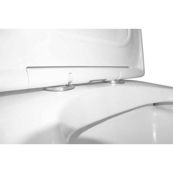 Унитаз-компакт безободковый Azario Mirada S AZ-1288A с тонкой крышкой микролифт, Цвет производителя: белый - фото 9