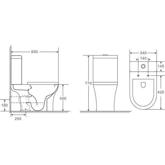 Унитаз-компакт безободковый Azario Frento AZ-2311 с тонкой крышкой микролифт - фото 15