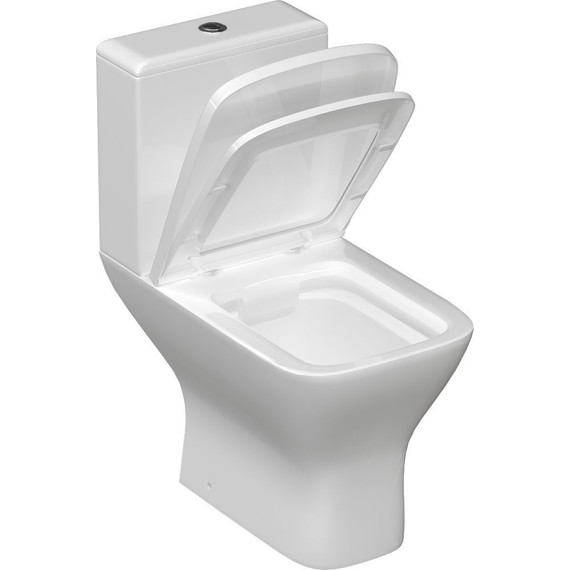 Унитаз-компакт безободковый Тритон Astro 2355 с крышкой микролифт - фото 3