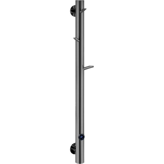Полотенцесушитель электрический Boheme Uno П1 1300x200 мм 724-SGM, shine gun metal, Цвет производителя: shine gun metal - фото 