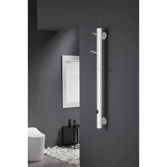 Полотенцесушитель электрический Boheme Uno П1 1300x200 мм 724-MW, matt white, Цвет производителя: matt white - фото 2