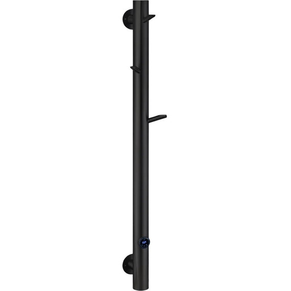 Полотенцесушитель электрический Boheme Uno П1 1300x200 мм 724-B, чёрный матовый, Цвет производителя: чёрный матовый - фото 