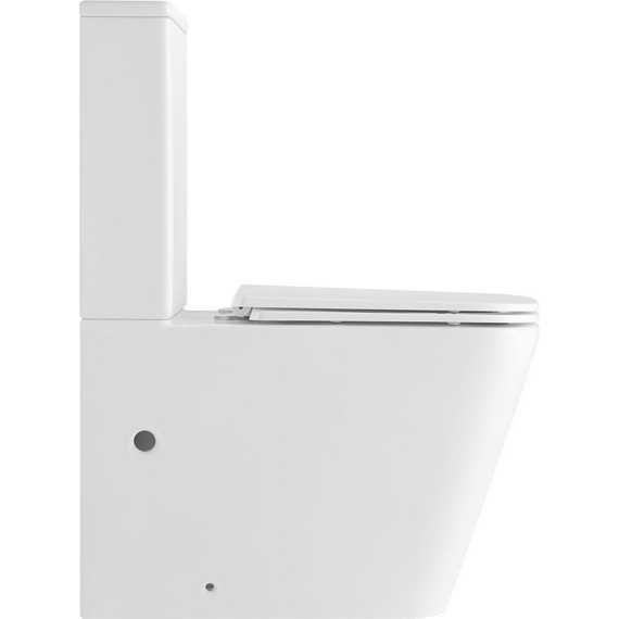 Унитаз-компакт безободковый Тритон Corso CO-3006 с тонкой крышкой микролифт (система смыва торнадо) - фото 10