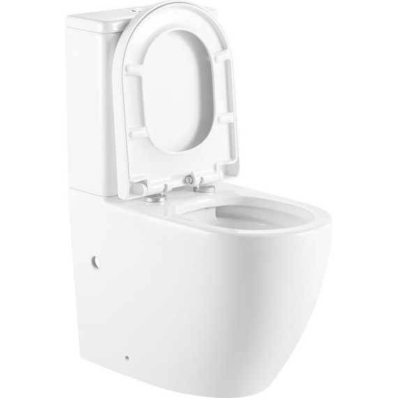 Унитаз-компакт безободковый Тритон Corso CO-3806 с крышкой микролифт (система смыва торнадо) - фото 3