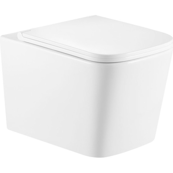 Унитаз подвесной безободковый Тритон Verso 3032 с крышкой микролифт (система смыва торнадо) - фото 2