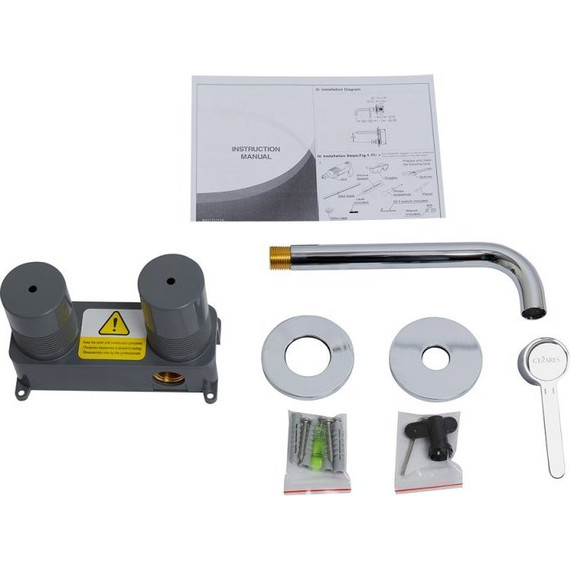 Смеситель для раковины настенный Cezares ECO-DI-01, Цвет производителя: хром - фото, картинка 2 Смеситель для раковины настенный Cezares ECO-DI-01, Цвет производителя: хром - фото 2