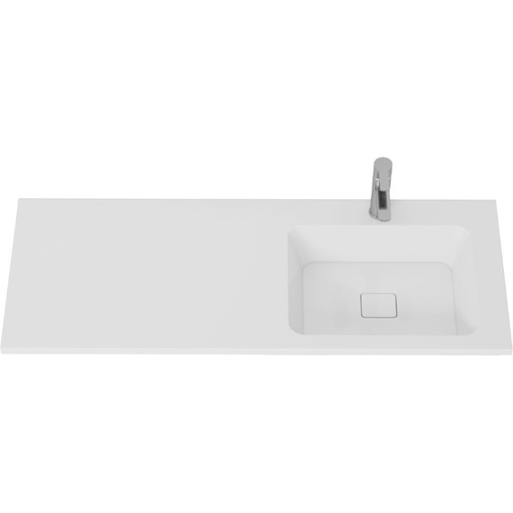 Тумба напольная с раковиной-столешницей Dreja Vega 120 см R 99.0450, белый глянцевый - фото 2