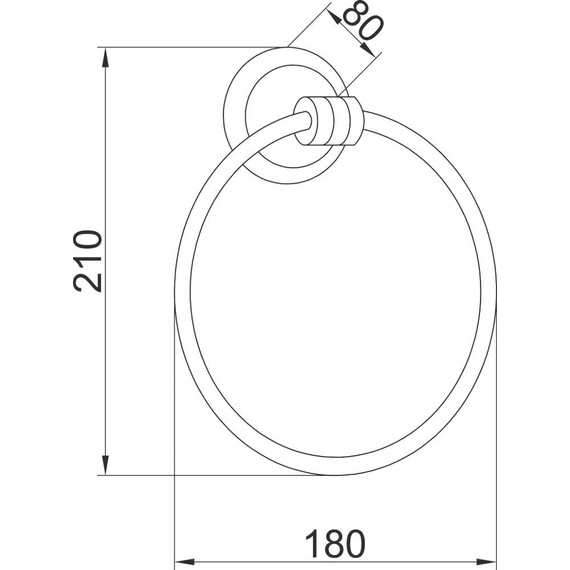 Кольцо для полотенец Boheme Hermitage 10324, бронза, Цвет производителя: бронза - фото 2