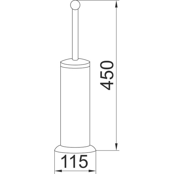 Ёршик для унитаза напольный Boheme Medici 10609, бронза - фото 2