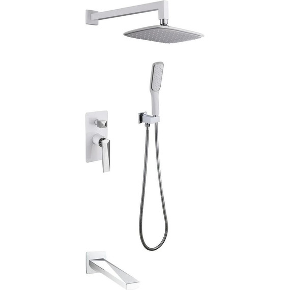 Душевая система для ванны Boheme Venturo 374-W-2 (со скрытой частью) white chrome, Цвет производителя: white chrome - фото 