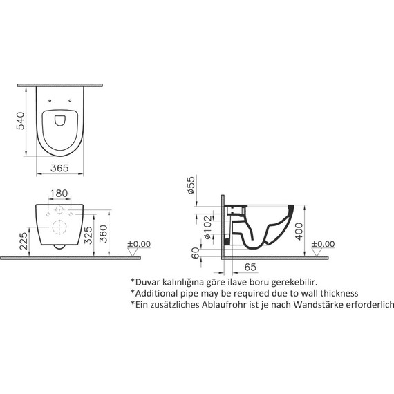 Унитаз подвесной безободковый Vitra Sento 7748B083-0101, чёрный матовый, Цвет производителя: чёрный матовый - фото, картинка 5 Унитаз подвесной безободковый Vitra Sento 7748B083-0101, чёрный матовый, Цвет производителя: чёрный матовый - фото 5