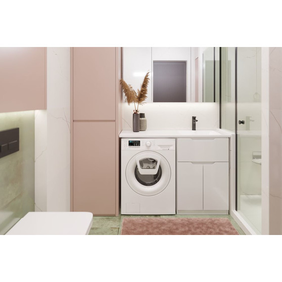 Тумба напольная с раковиной-столешницей Dreja Vega 120 см R 99.0450, белый глянцевый - фото 8