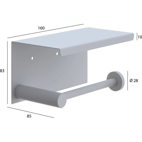 Держатель для туалетной бумаги Boheme Uno 10971-NB, nickel brush, Цвет производителя: nickel brush - фото 2