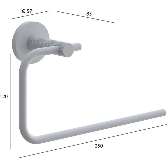 Полотенцедержатель Boheme Uno 10975-MG, matt gold, Цвет производителя: matt gold - фото 2