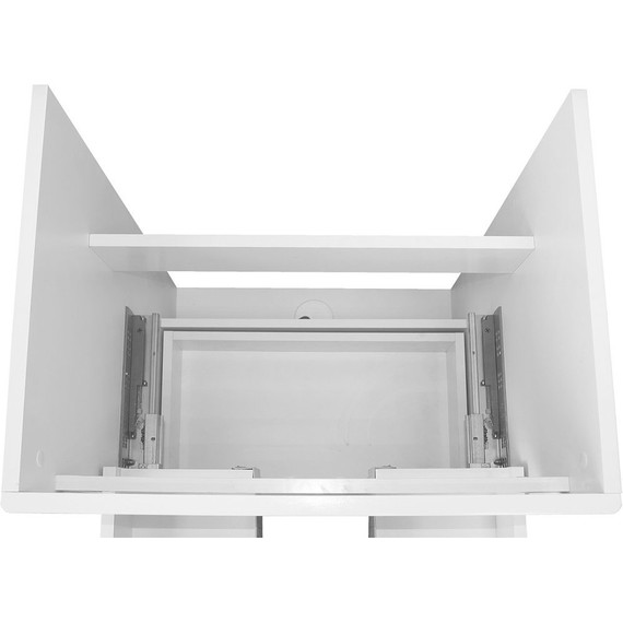 Тумба напольная с раковиной Loranto Арфа 60/2Н см CS00067610 (раковина Миранда 60) белый глянцевый - фото, картинка 4 Тумба напольная с раковиной Loranto Арфа 60/2Н см CS00067610 (раковина Миранда 60) белый глянцевый - фото 4