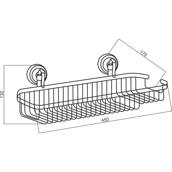 Полочка Boheme Medici 10618, бронза - фото 2