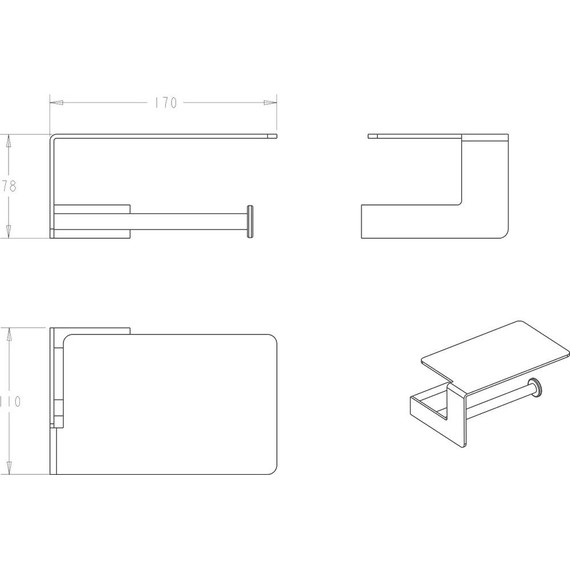 Держатель для туалетной бумаги Boheme Q 10941-CR, chrome, Цвет производителя: chrome - фото 2