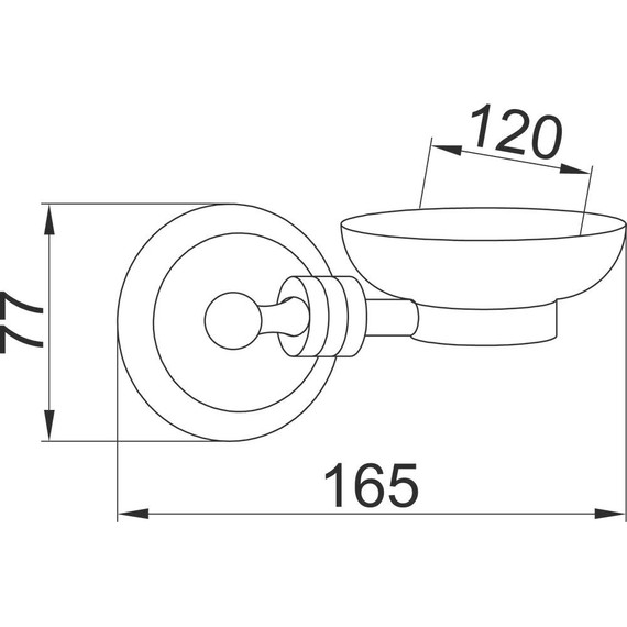 Мыльница Boheme Hermitage 10322, бронза, Цвет производителя: бронза - фото 2