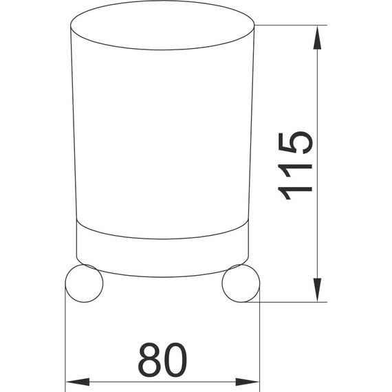 Стакан для зубных щеток Boheme Hermitage 10331, бронза, Цвет производителя: бронза - фото 2