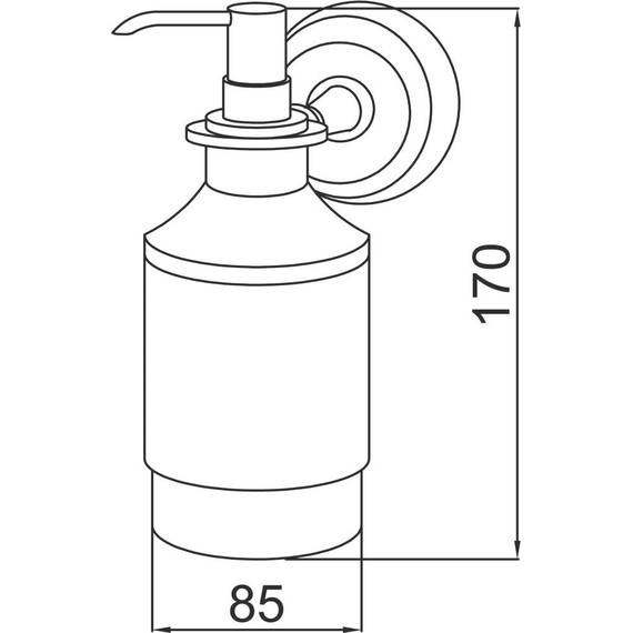 Дозатор для жидкого мыла Boheme Medici 10617, бронза - фото 2