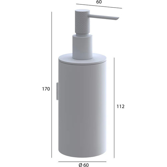 Дозатор для жидкого мыла Boheme Uno 10977-GM, gun metal, Цвет производителя: gun metal - фото 2