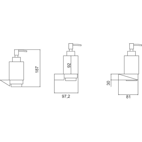Дозатор для жидкого мыла Boheme New Venturo 10317-CR, chrome, Цвет производителя: chrome - фото 2
