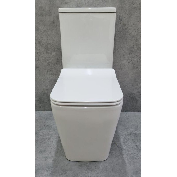 Унитаз-компакт CeramaLux Rimless K2170-1 с крышкой микролифт - фото, картинка 4 Унитаз-компакт CeramaLux Rimless K2170-1 с крышкой микролифт - фото 4