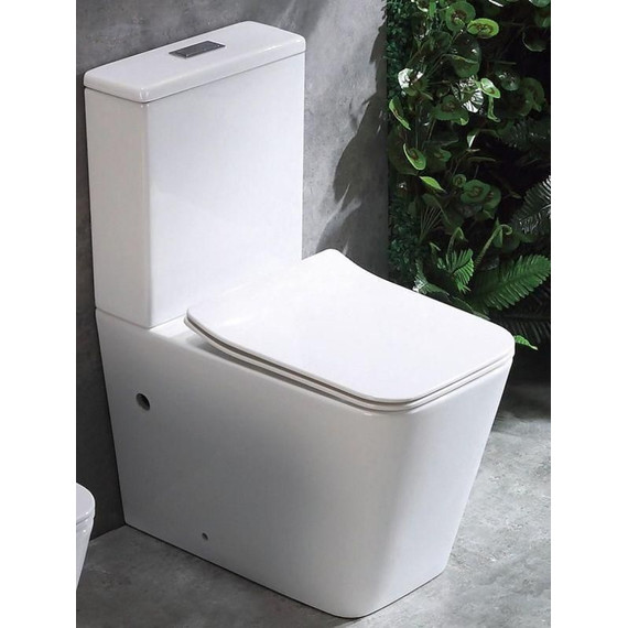 Унитаз-компакт CeramaLux Rimless K2170-1 с крышкой микролифт - фото, картинка 6 Унитаз-компакт CeramaLux Rimless K2170-1 с крышкой микролифт - фото 6