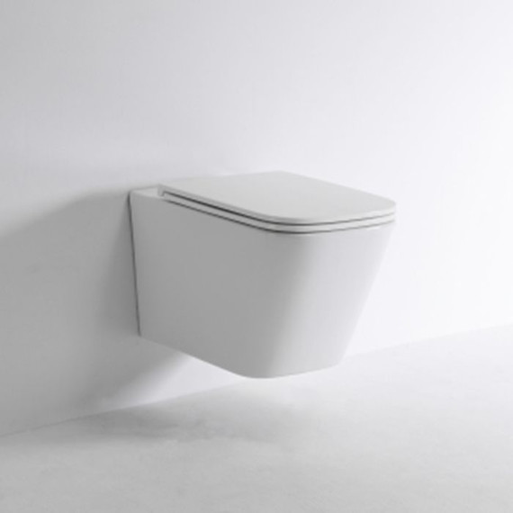 Унитаз подвесной безободковый Tece Spring S 9700996 с тонкой крышкой микролифт (система смыва торнадо) - фото, картинка 3 Унитаз подвесной безободковый Tece Spring S 9700996 с тонкой крышкой микролифт (система смыва торнадо) - фото 3