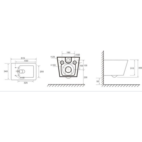 Унитаз подвесной безободковый Tece Spring S 9700996 с тонкой крышкой микролифт (система смыва торнадо) - фото, картинка 4 Унитаз подвесной безободковый Tece Spring S 9700996 с тонкой крышкой микролифт (система смыва торнадо) - фото 4