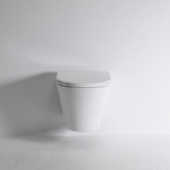 Унитаз подвесной безободковый Tece Spring 9700997 с тонкой крышкой микролифт (система смыва торнадо) - фото, картинка 3 Унитаз подвесной безободковый Tece Spring 9700997 с тонкой крышкой микролифт (система смыва торнадо) - фото 3